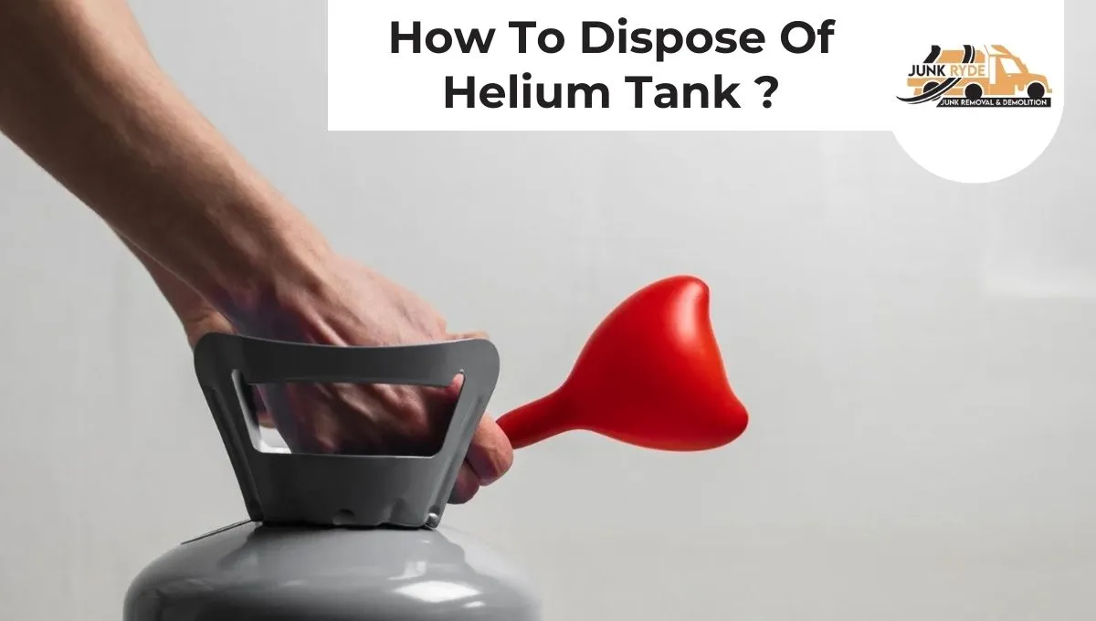 Dispose Of helium tank